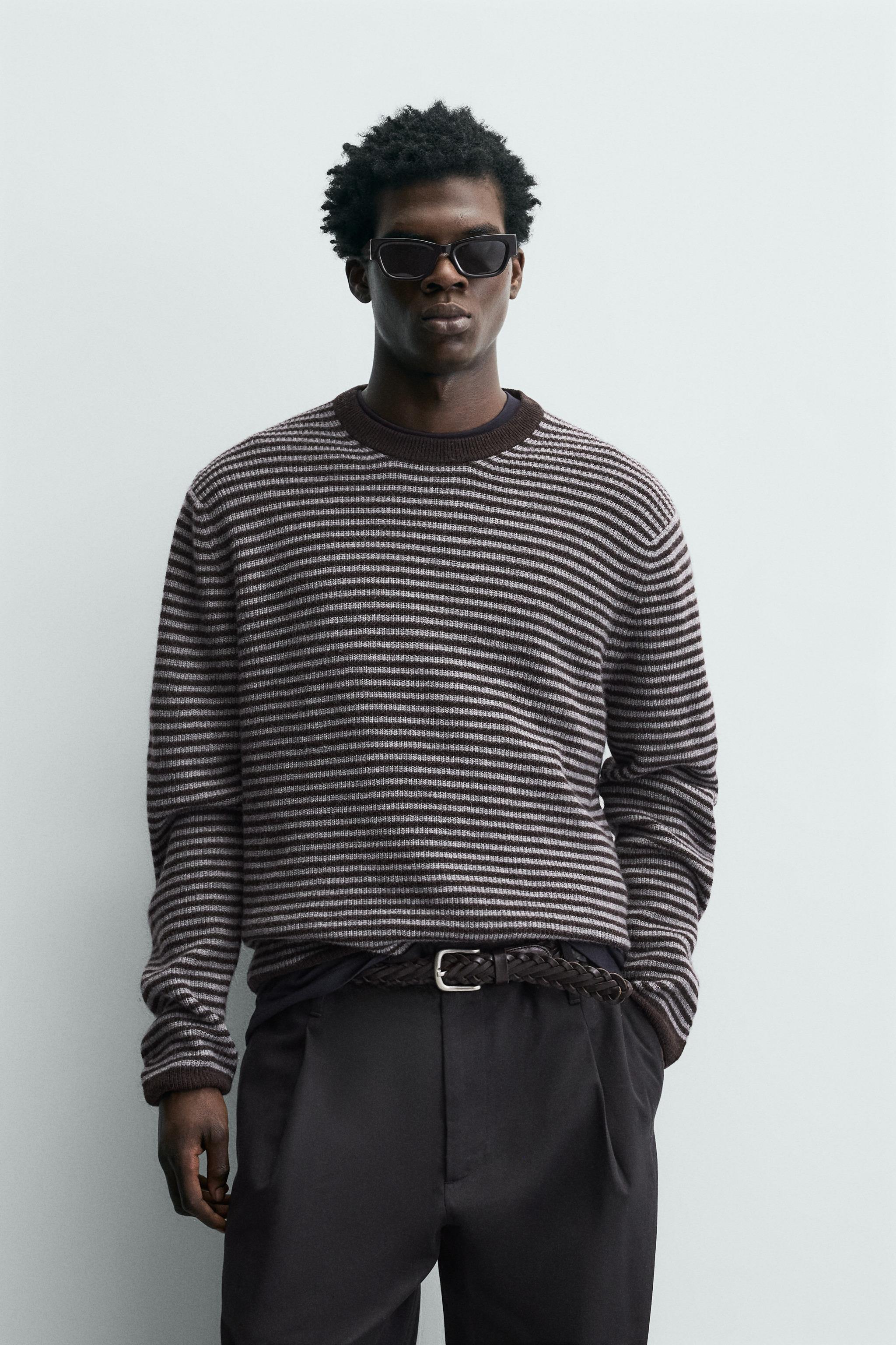 STRIPED WOOL BLEND JUMPER